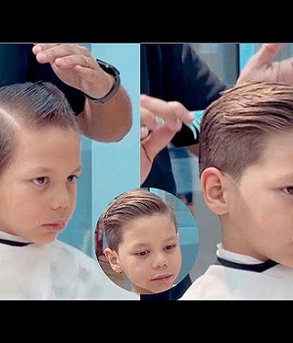 cortes para niños de cabello liso